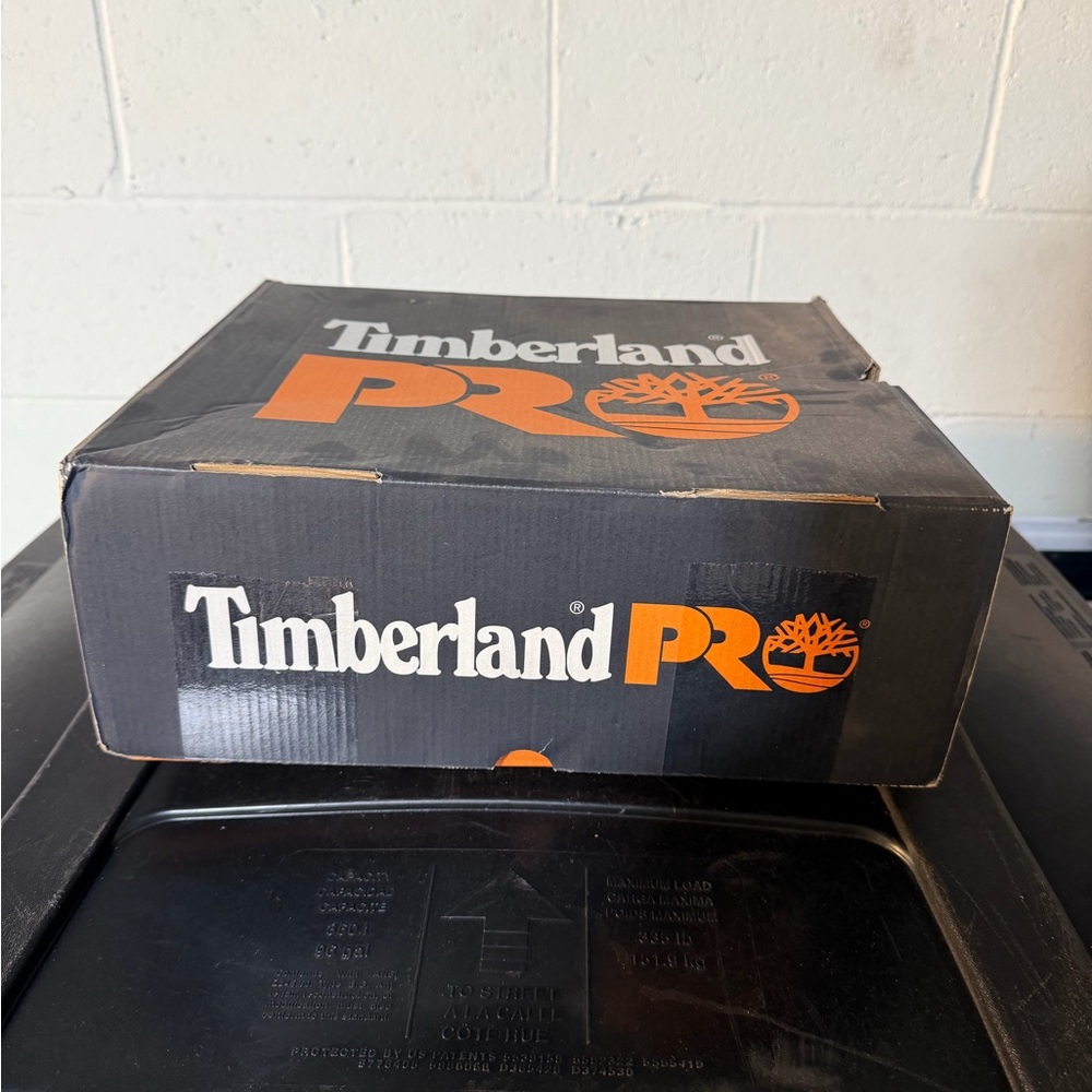 Timberland PRO Black and Orange Box